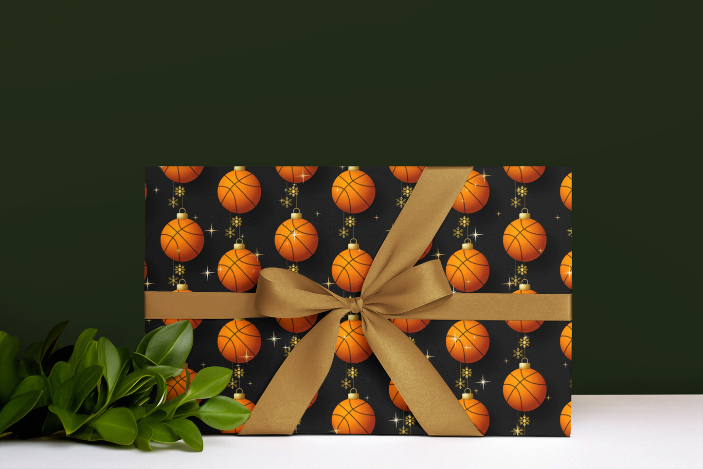 Christmas Basketball Wrapping Paper