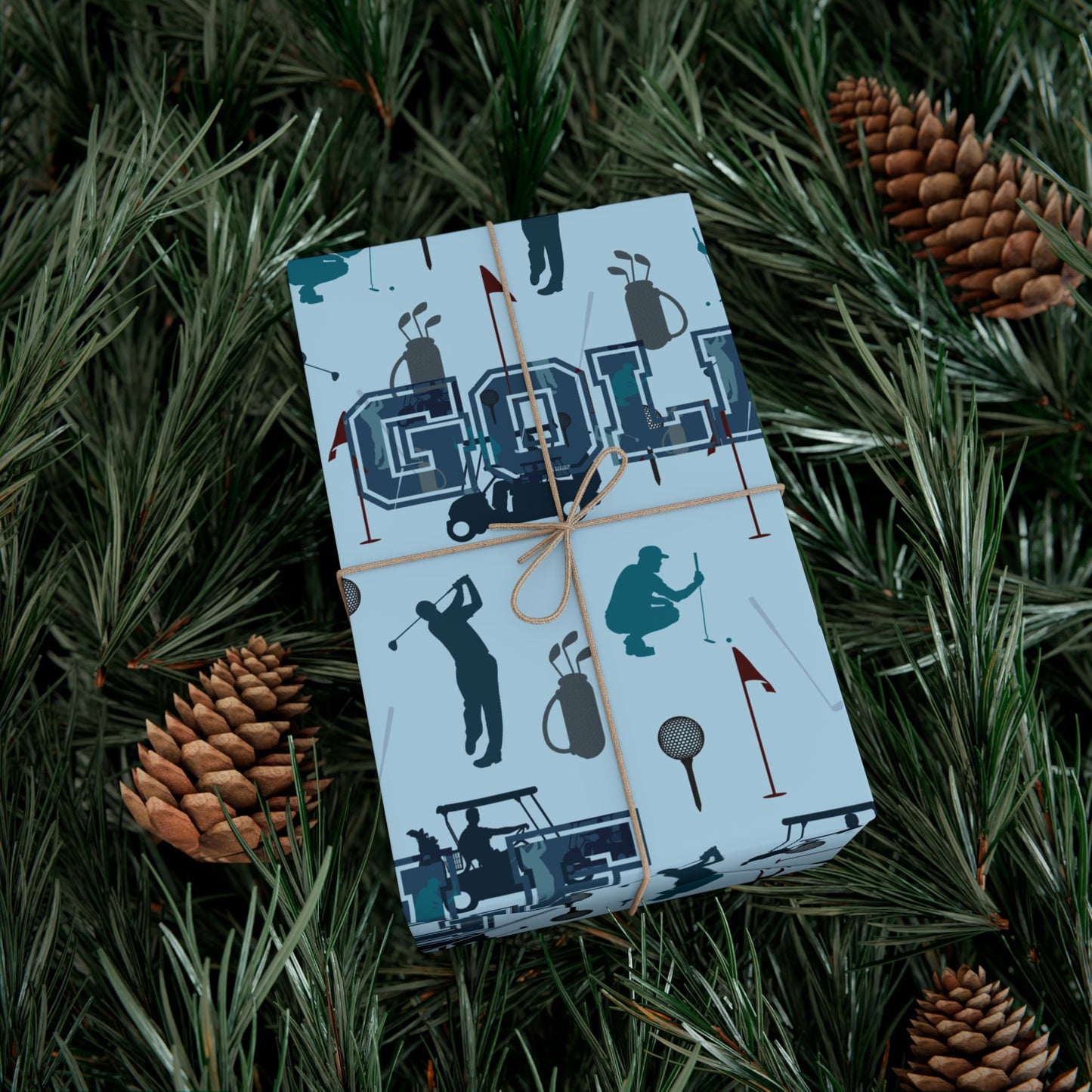 Golf Gift Wrap Paper