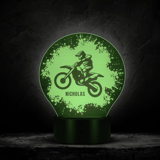 Personalized Motocross LED Light Custom Dirt Bike Gift