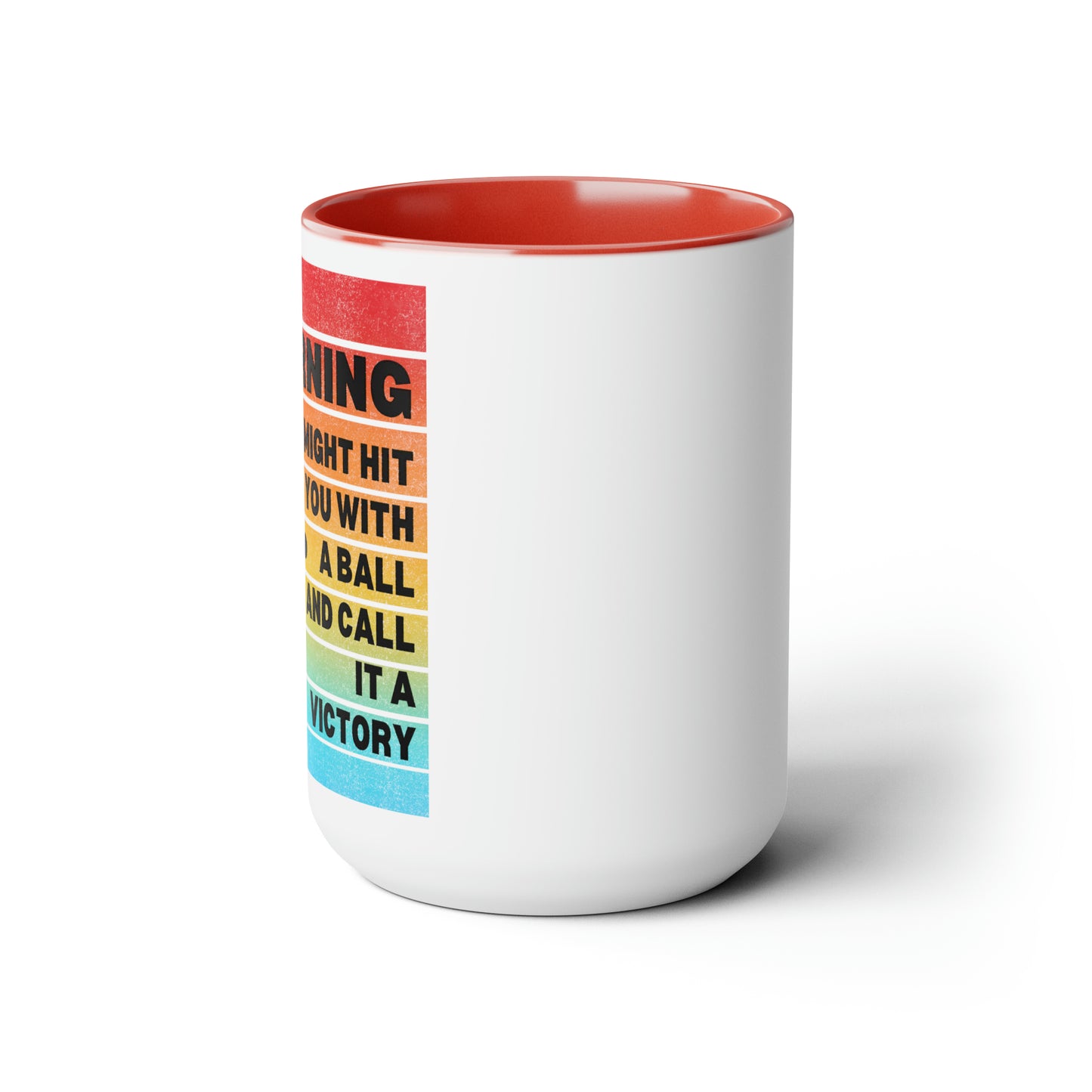Funny Racquetball Mug 15 oz Two-Tone Coffee Mug