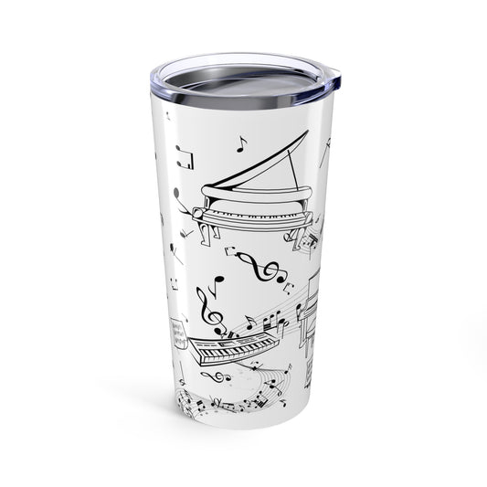 Personalized 20oz Piano Tumbler
