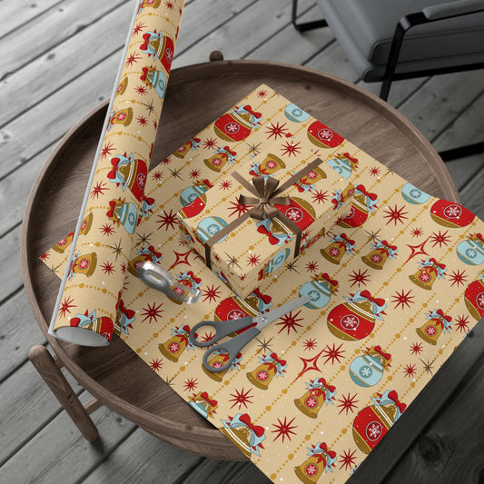 Retro Christmas 70s Wrapping Paper