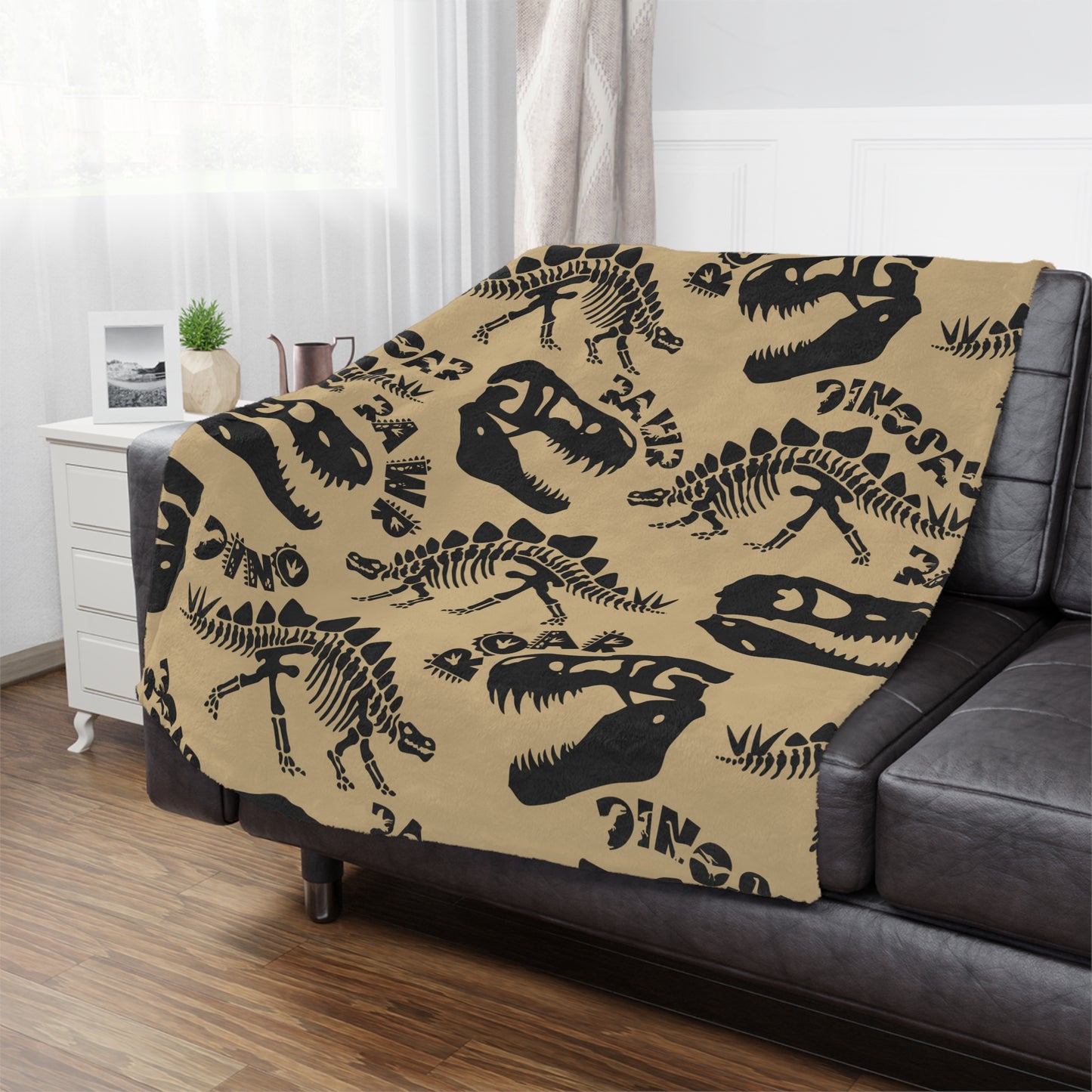 Dinosaur Blanket Minky Throw Blanket Dinosaur Gift Cozy Sofa Throw Blanket