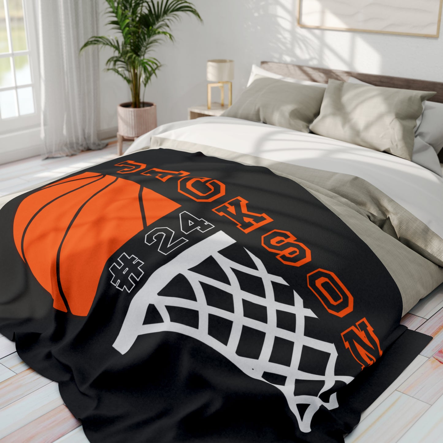Custom Basketball Blanket Personalized Basketball Gift
