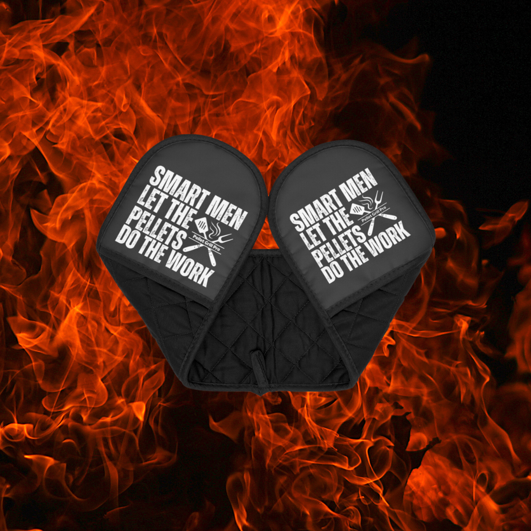 Pellet Grill Oven Mitts For Men Funny Oven Mitts BBQ Grill Accessories Grill Gifts For Men Long Oven Mitts For Outdoor Cooking Accessories