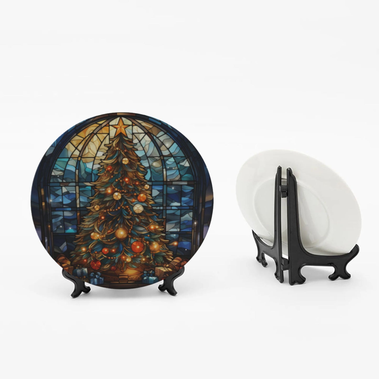 Bone China Christmas Tree Plate