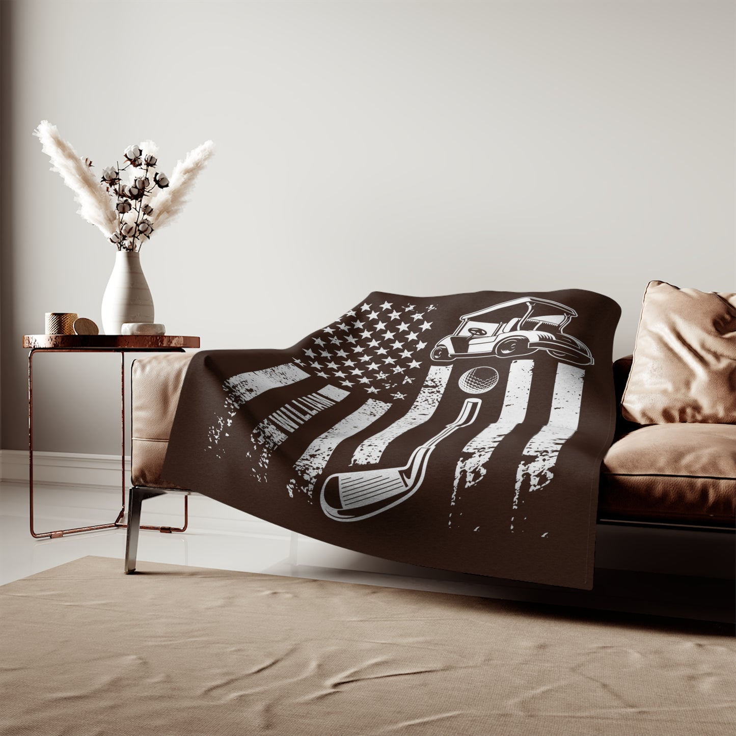 Personalized Golf Blanket Gift for Golfer