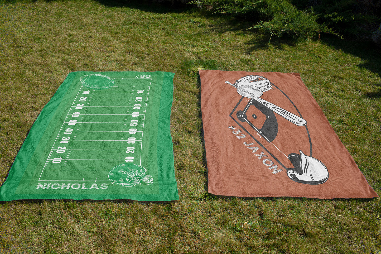 Custom Baseball Beach Towel Personalized Baseball Gift