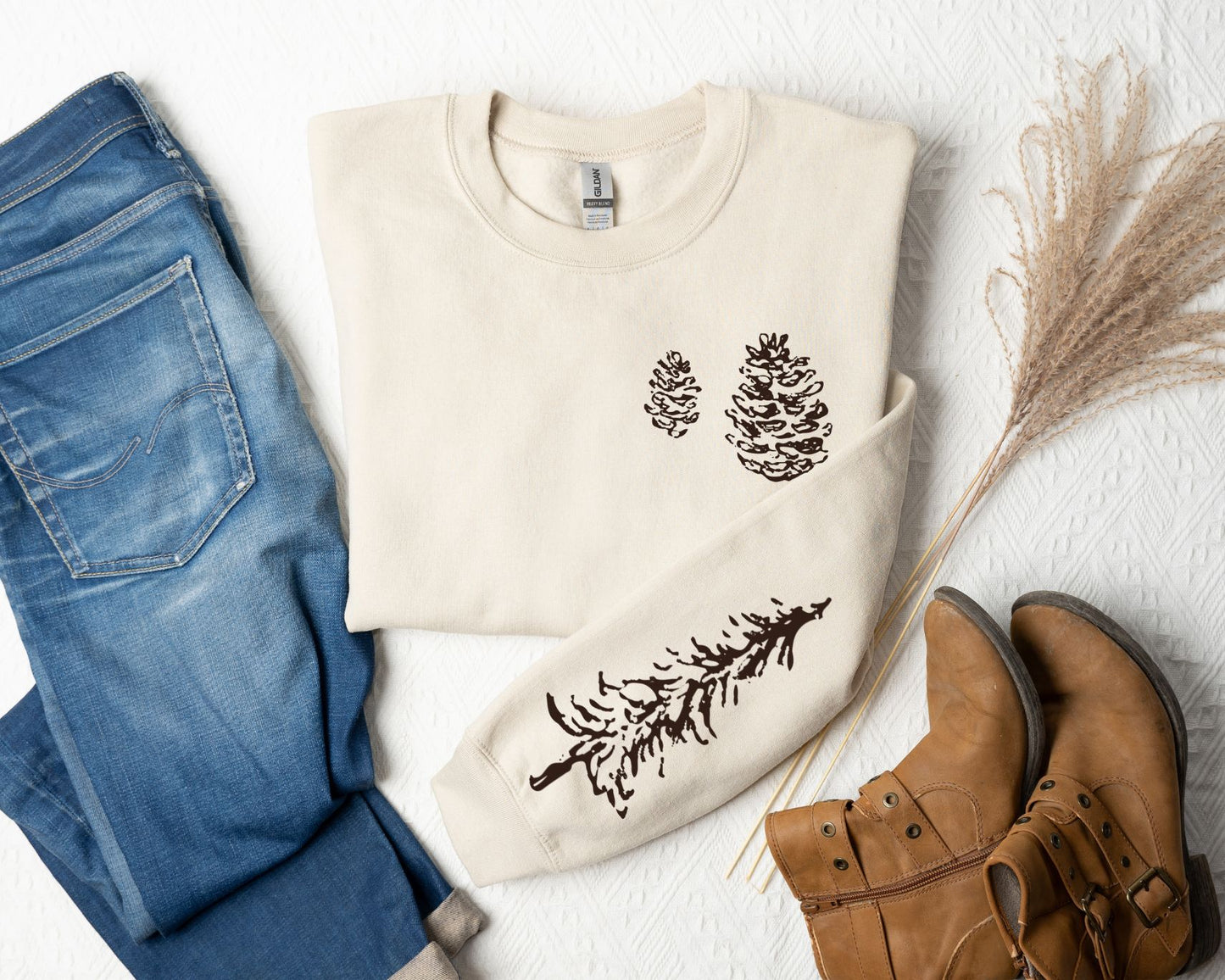 Winter Pine Sweatshirt Nature Lover Gift