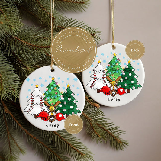 Personalized Baseball Ornament