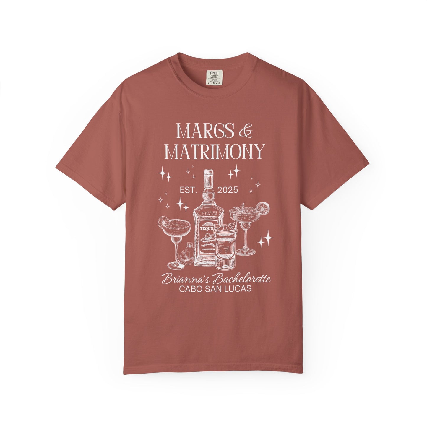 Margs And Matrimony Bachelorette Party Shirts