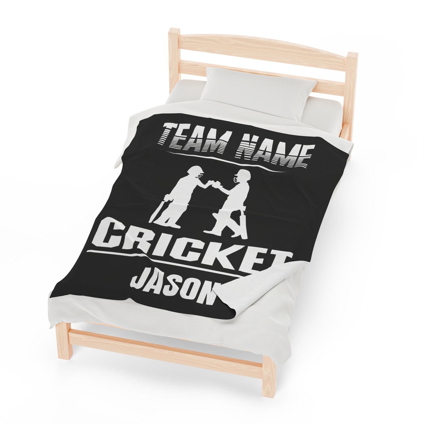 Custom Cricket Blanket With Name Personalized Cricket Player Gift
