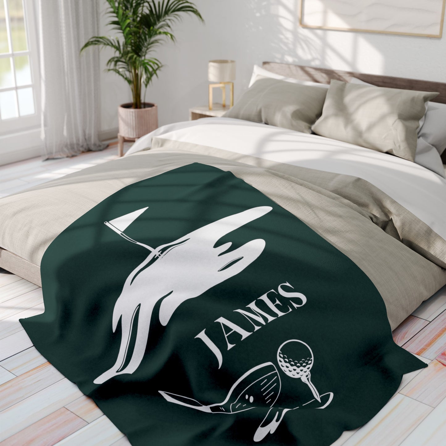 Personalized Golf Blanket Gift for Golfer