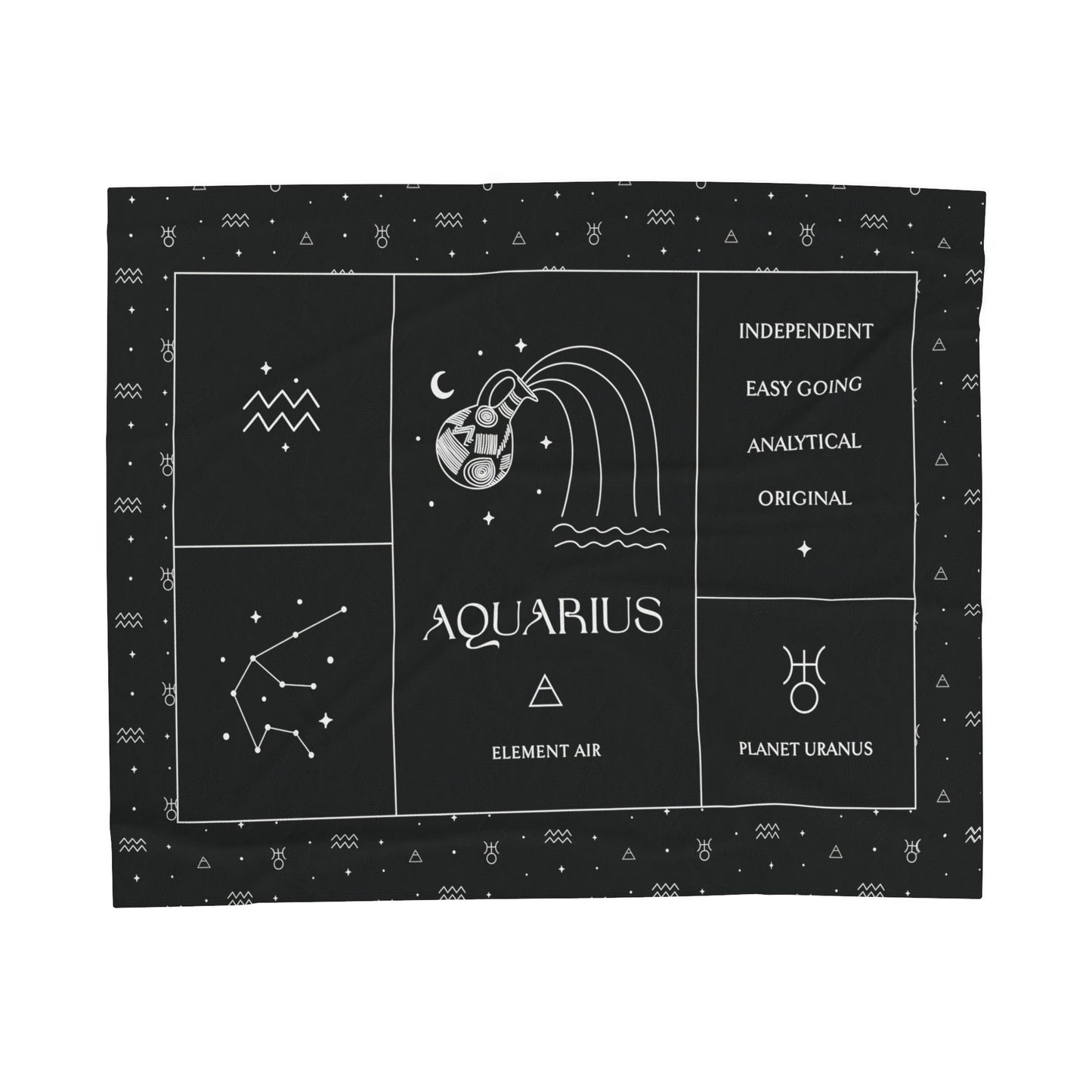 Aquarius Zodiac Blanket