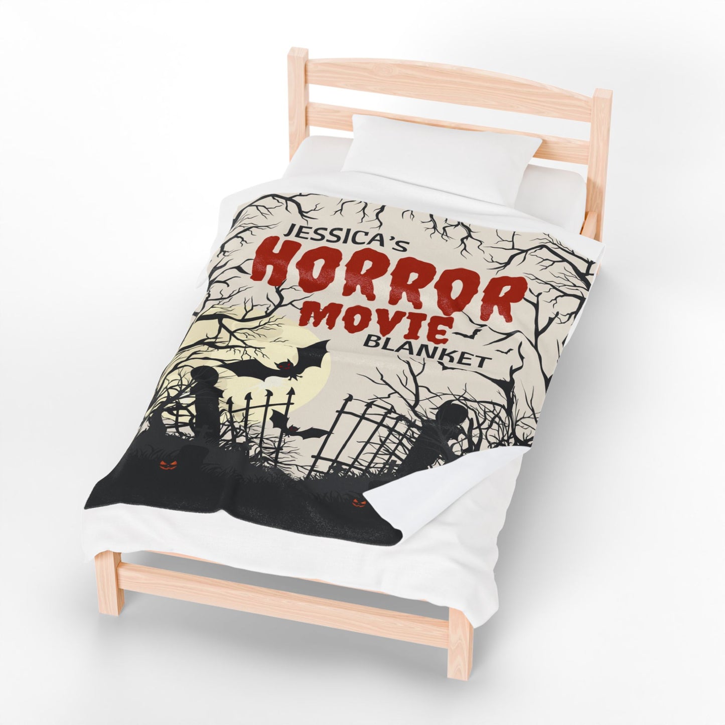 Personalized Horror Movie Blanket