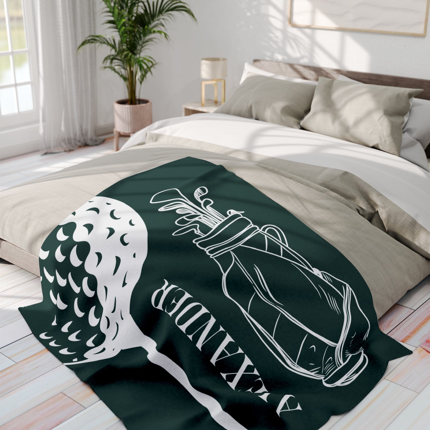 Personalized Golf Blanket Gift for Golfer