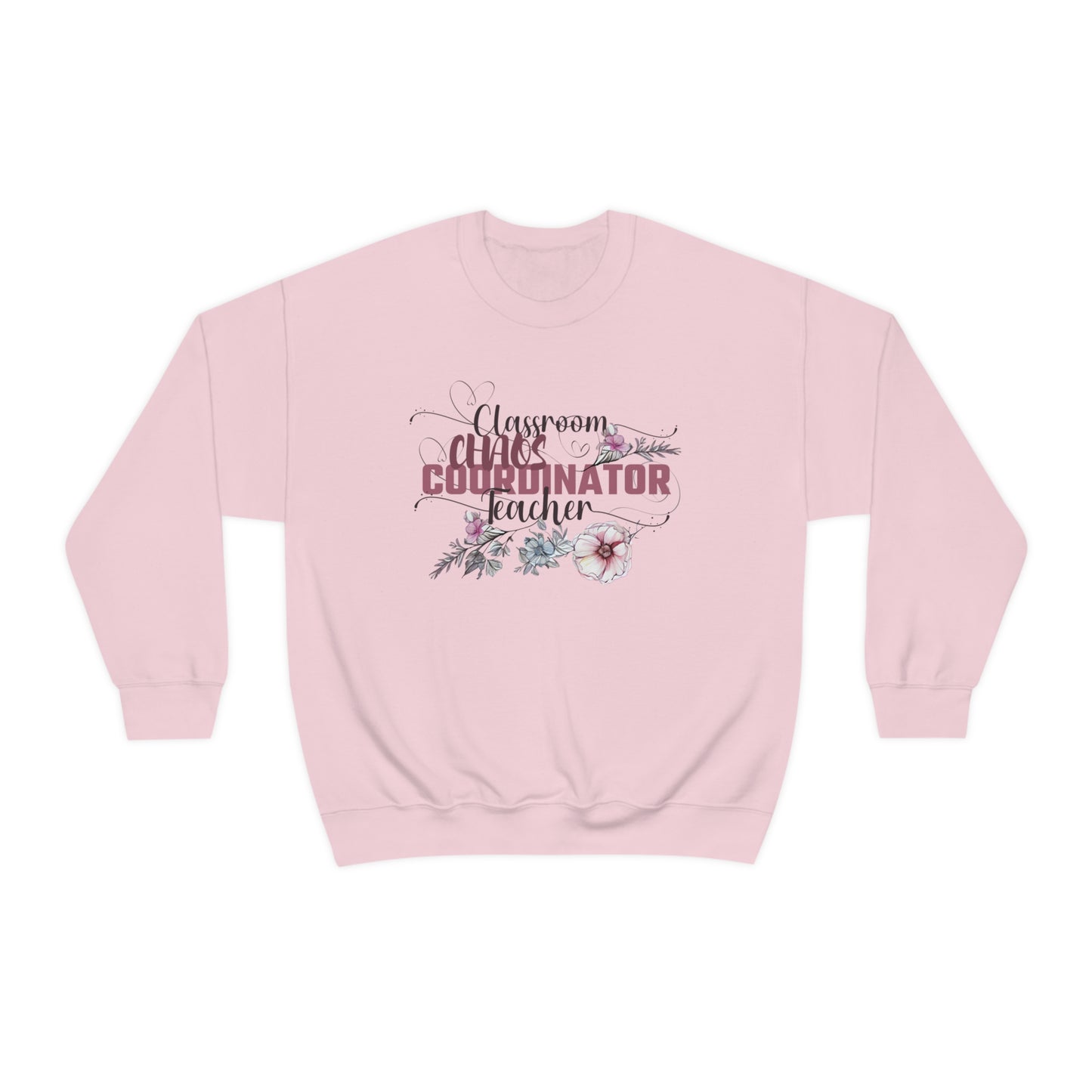 Floral Teacher Sweatshirt Gift For Her Funny Chaos Coordinator Back to School Shirt For Teachers New Teacher Gift Substitute Teacher Gift