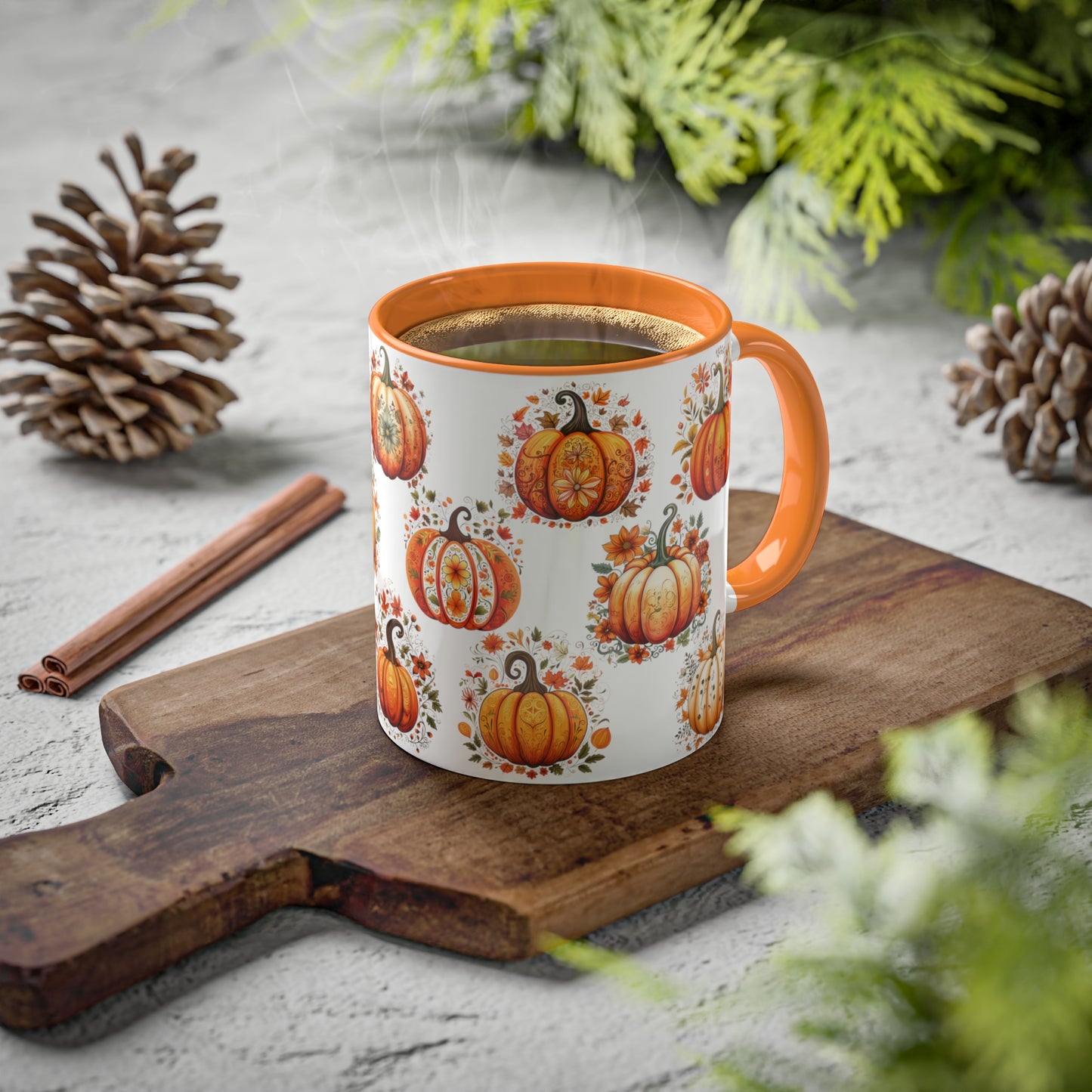 Pumpkin Coffee Mug Halloween Kitchen Decor Farmhouse Decor Halloween Coffee Mug Fall Mug Halloween Gift For Her Autumn Mug Halloween Decor