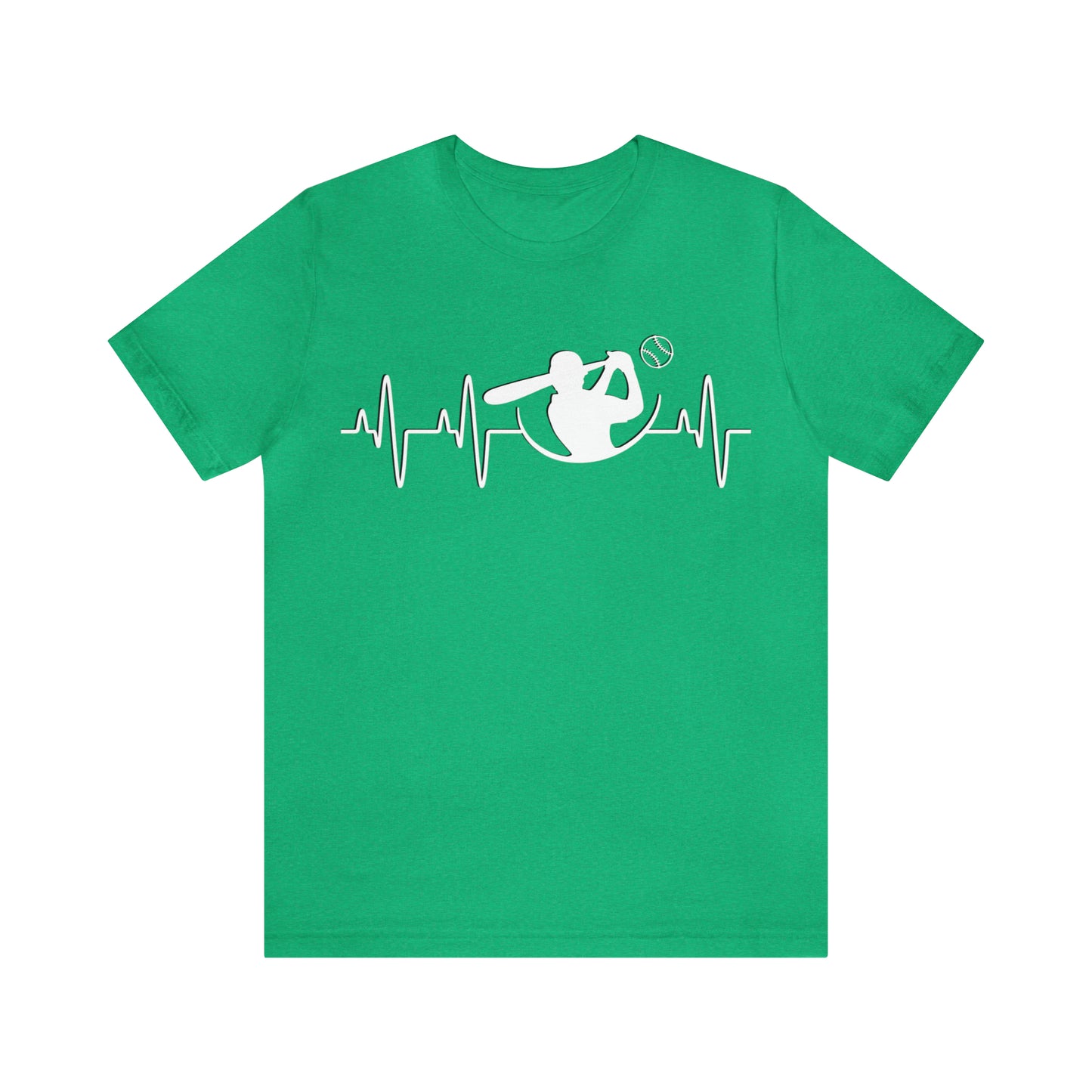 Baseball Heartbeat Graphic T-Shirt