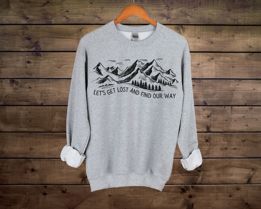 Mountain Sweatshirt Nature Lover Gift Hiking Sweatshirt