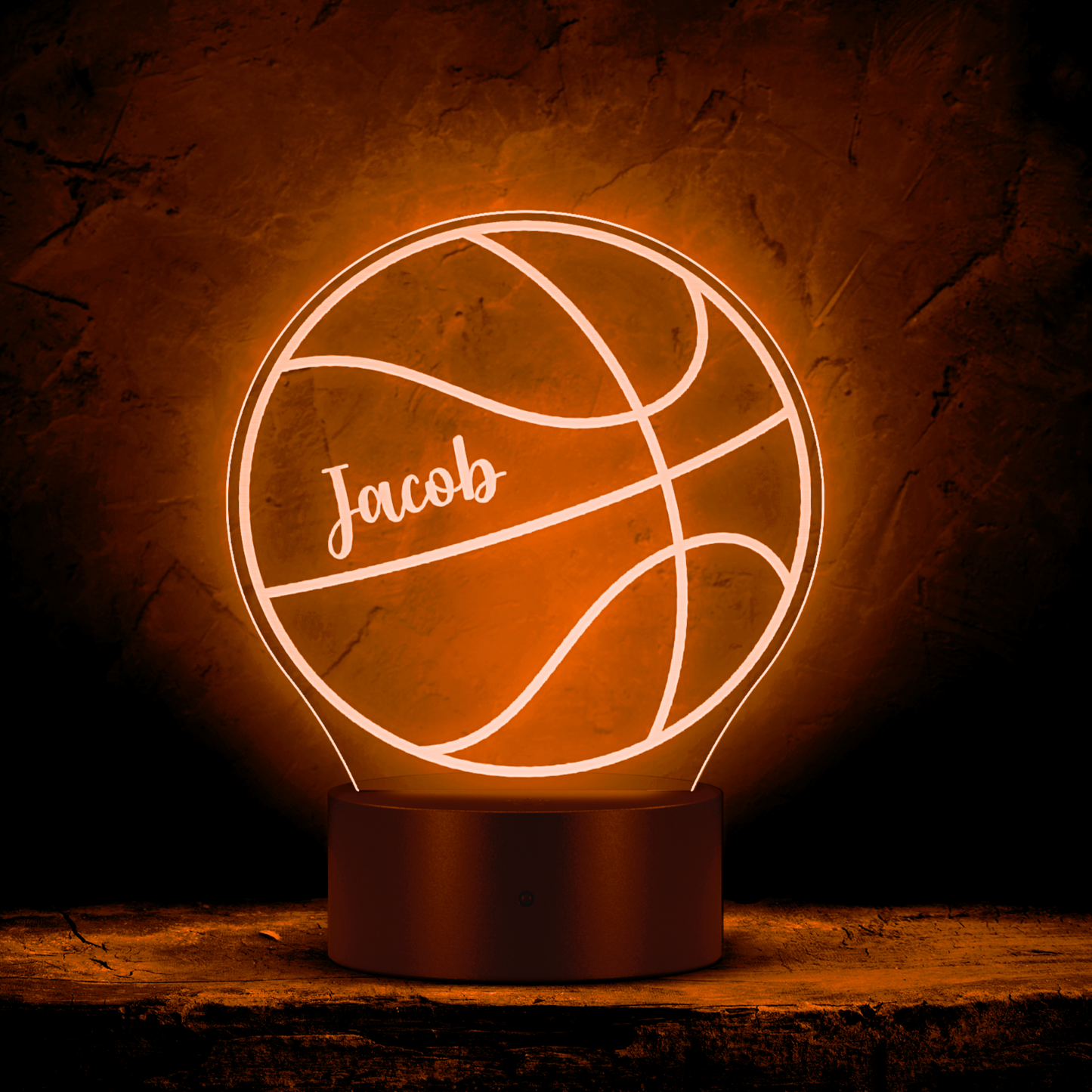 Personalized Basketball LED Nightlight Custom Basketball Gift