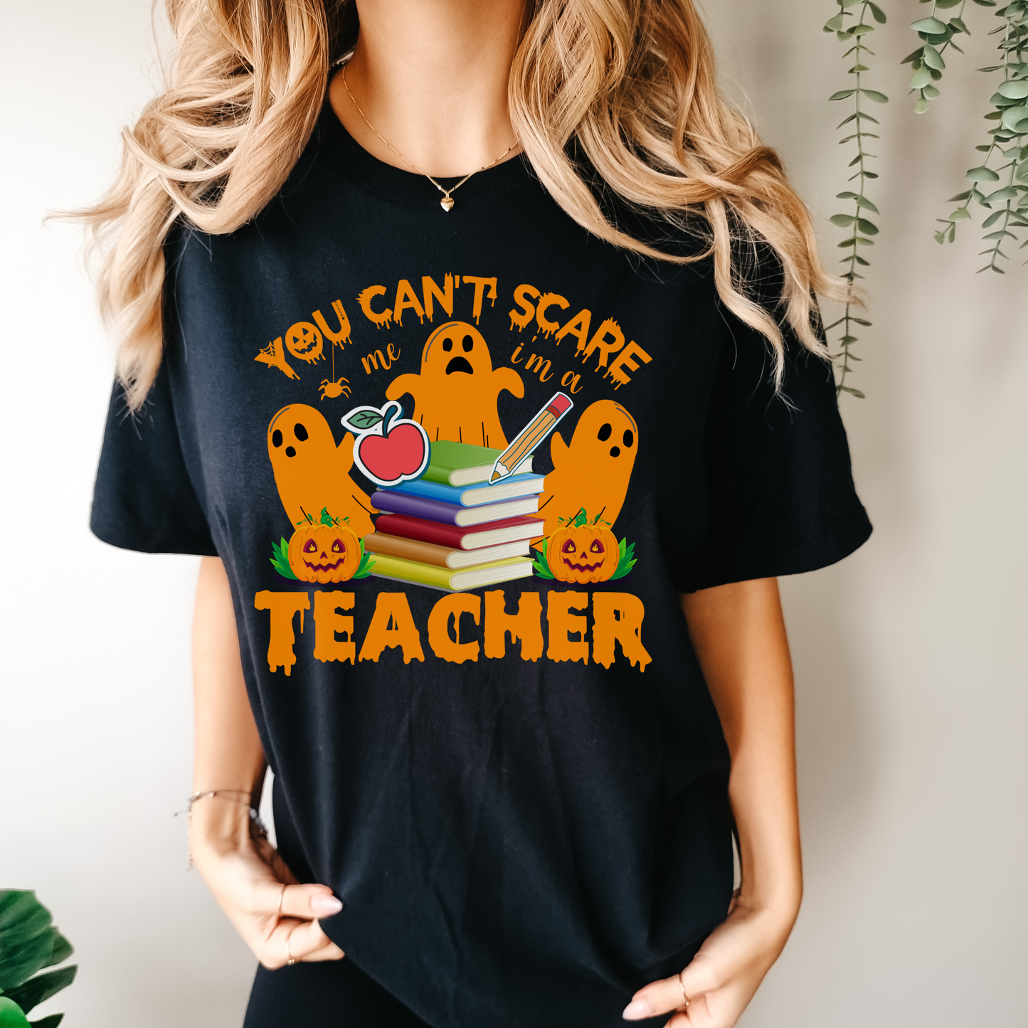 Halloween TShirt Comfort Colors Shirt For Teacher Retro Halloween T Shirt New Teacher Gift For Her Cute Halloween Tee Funny Halloween Shirt
