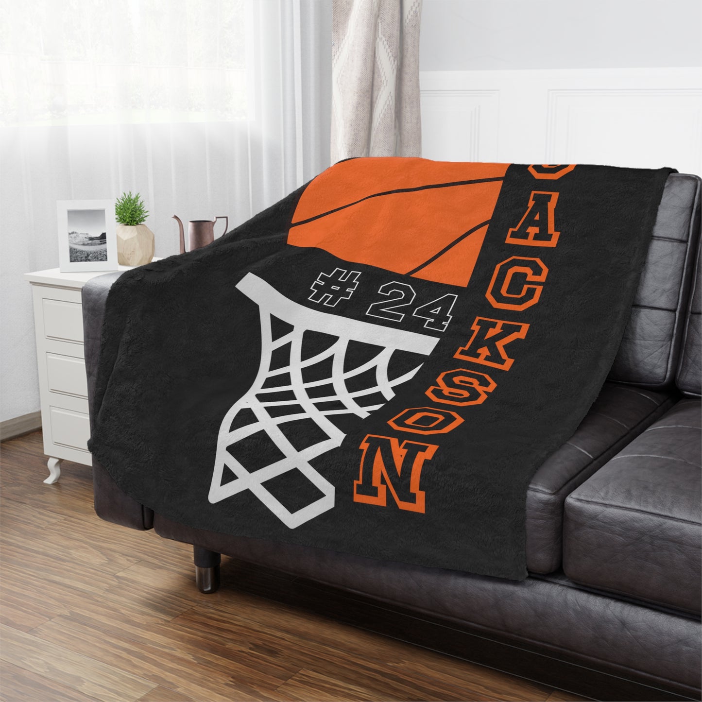 Custom Basketball Blanket Personalized Basketball Gift