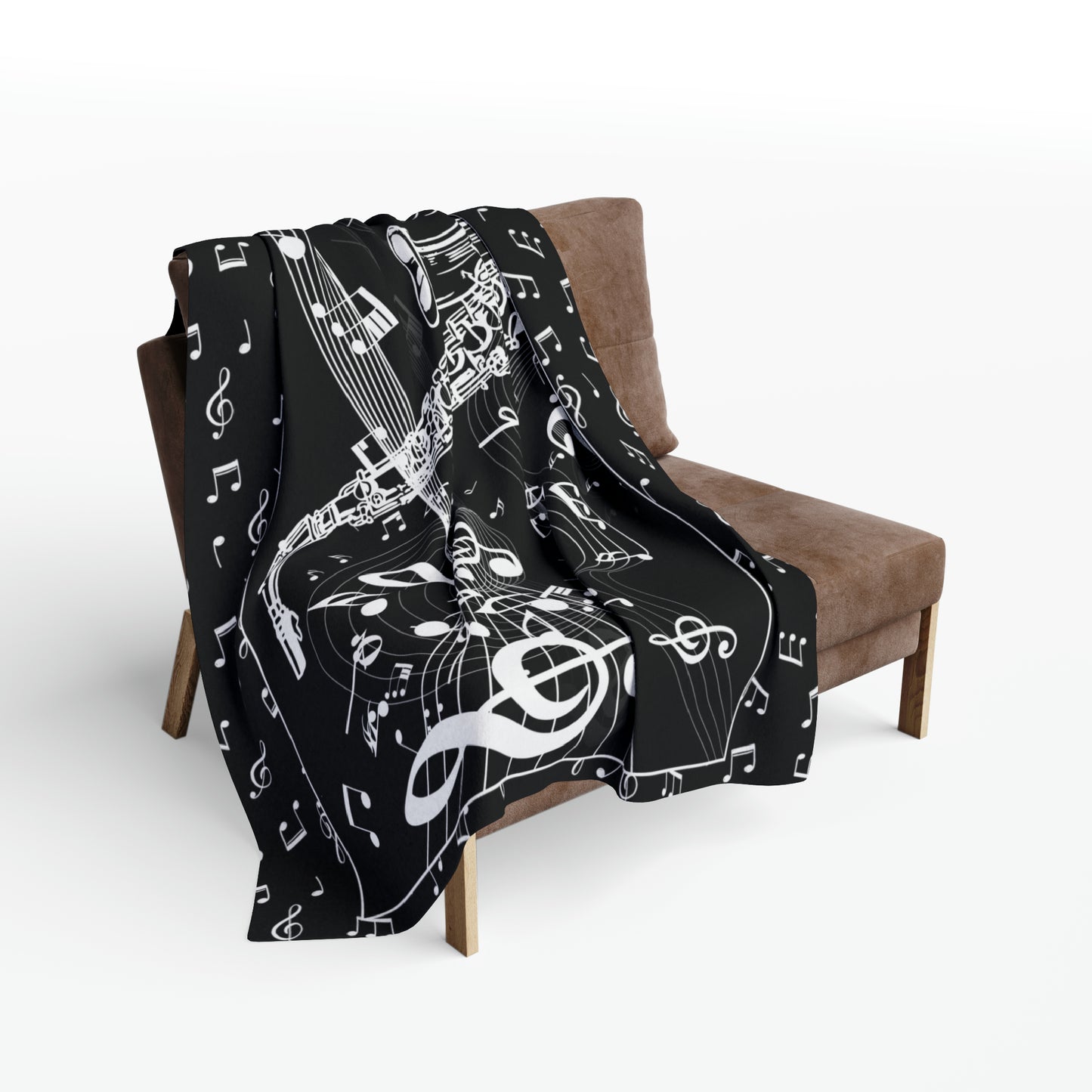 Personalized Saxophone Blanket Custom Blanket Jazz Gift