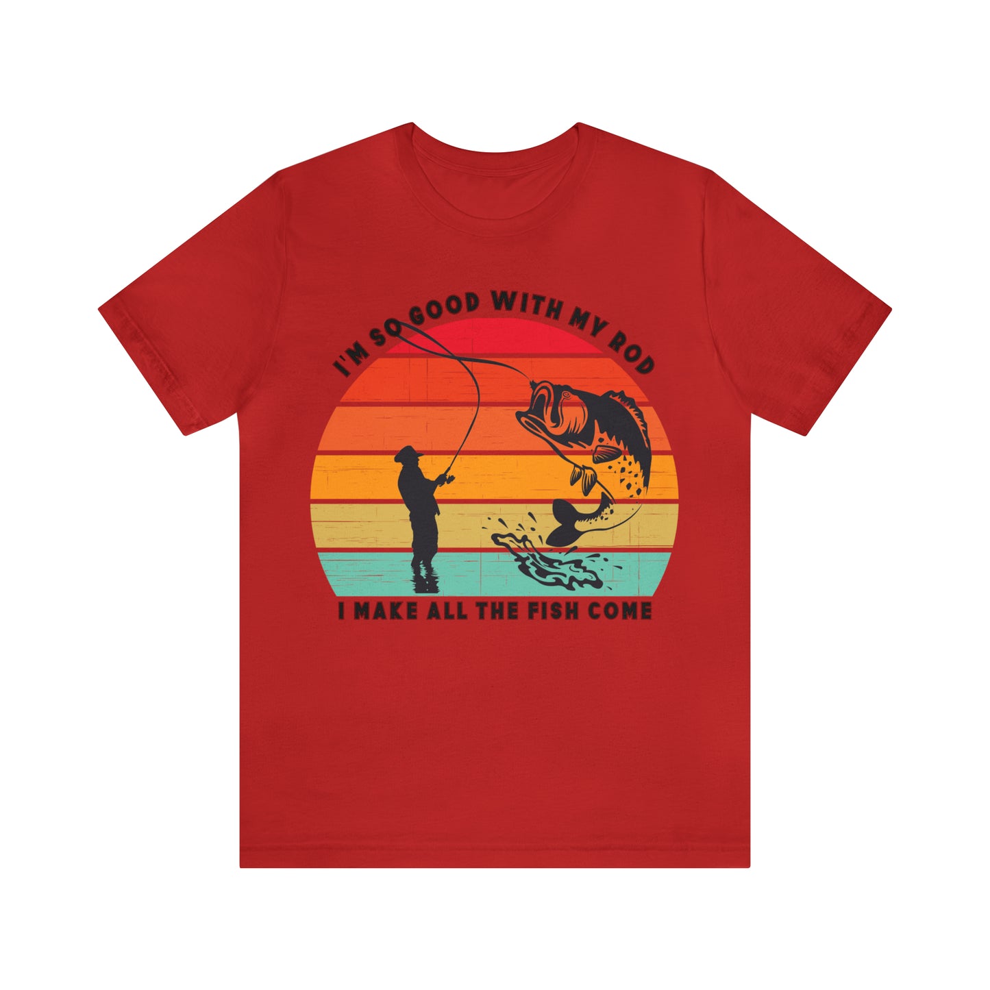 Funny Short Sleeve Fishing T-shirt for Men