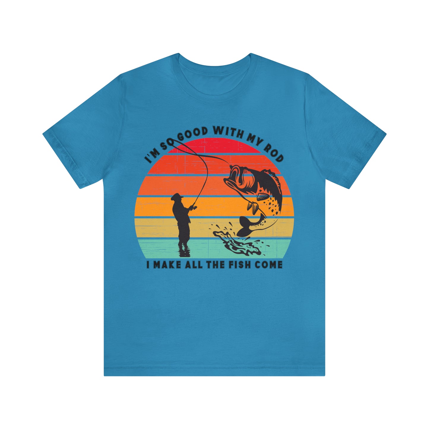 Funny Short Sleeve Fishing T-shirt for Men