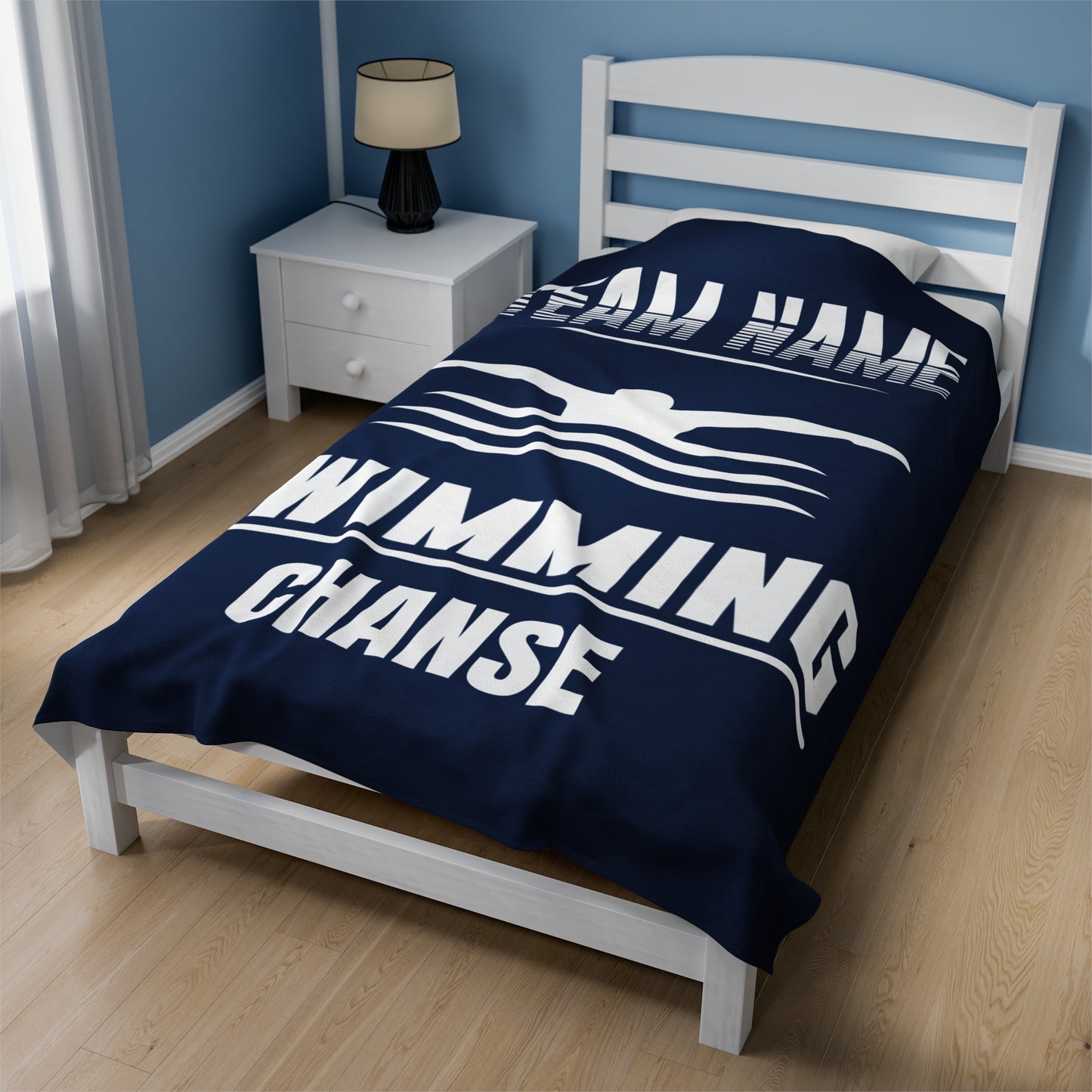 Personalized Swim Team Blanket Gifts For Swimmers
