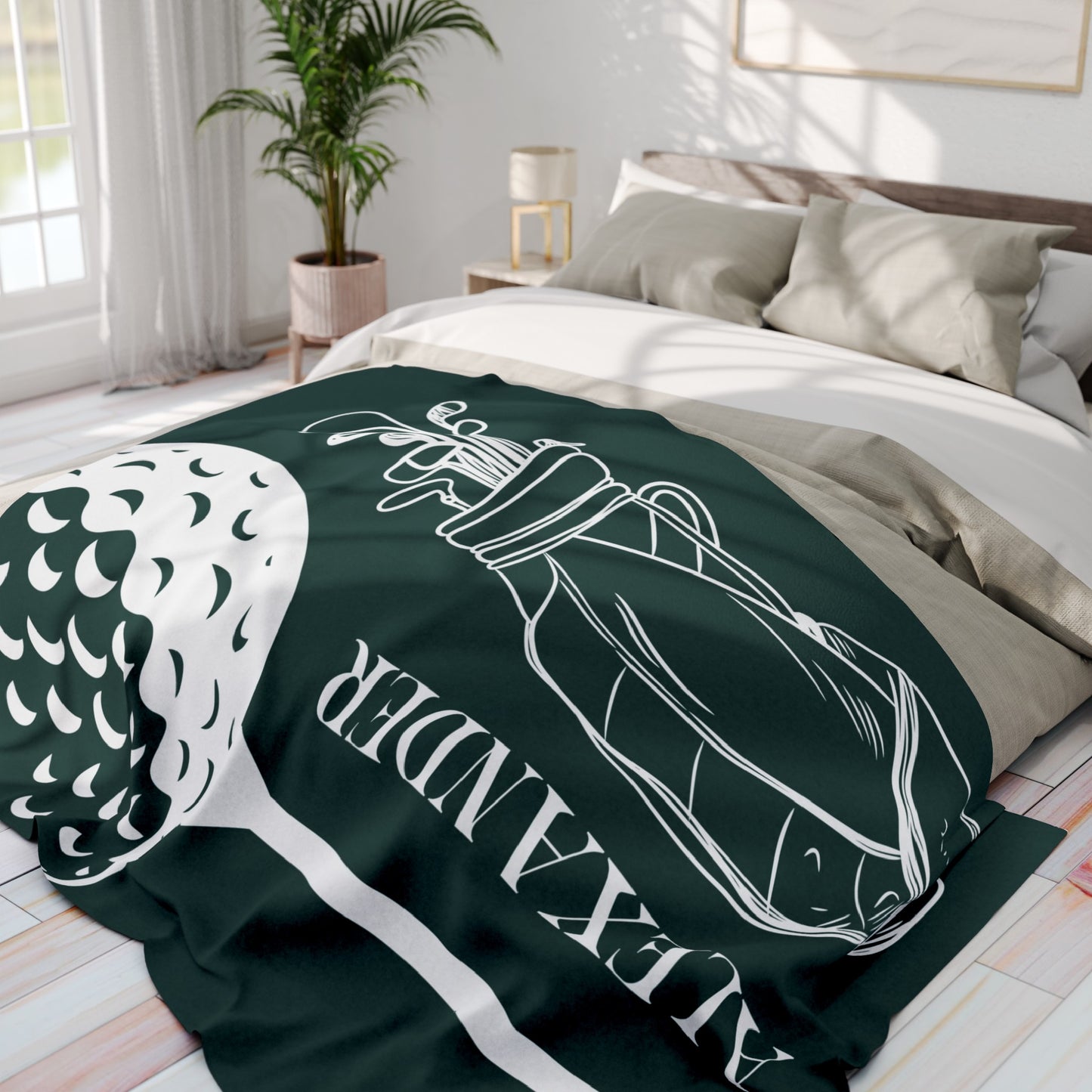 Personalized Golf Blanket Gift for Golfer