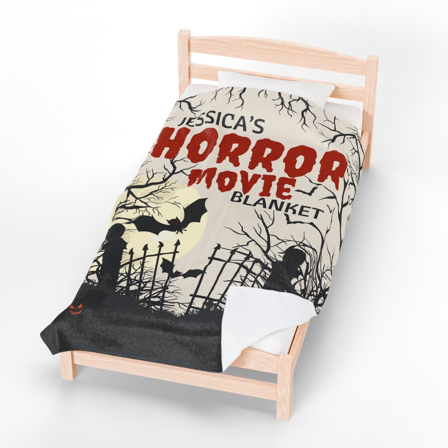 Personalized Horror Movie Blanket