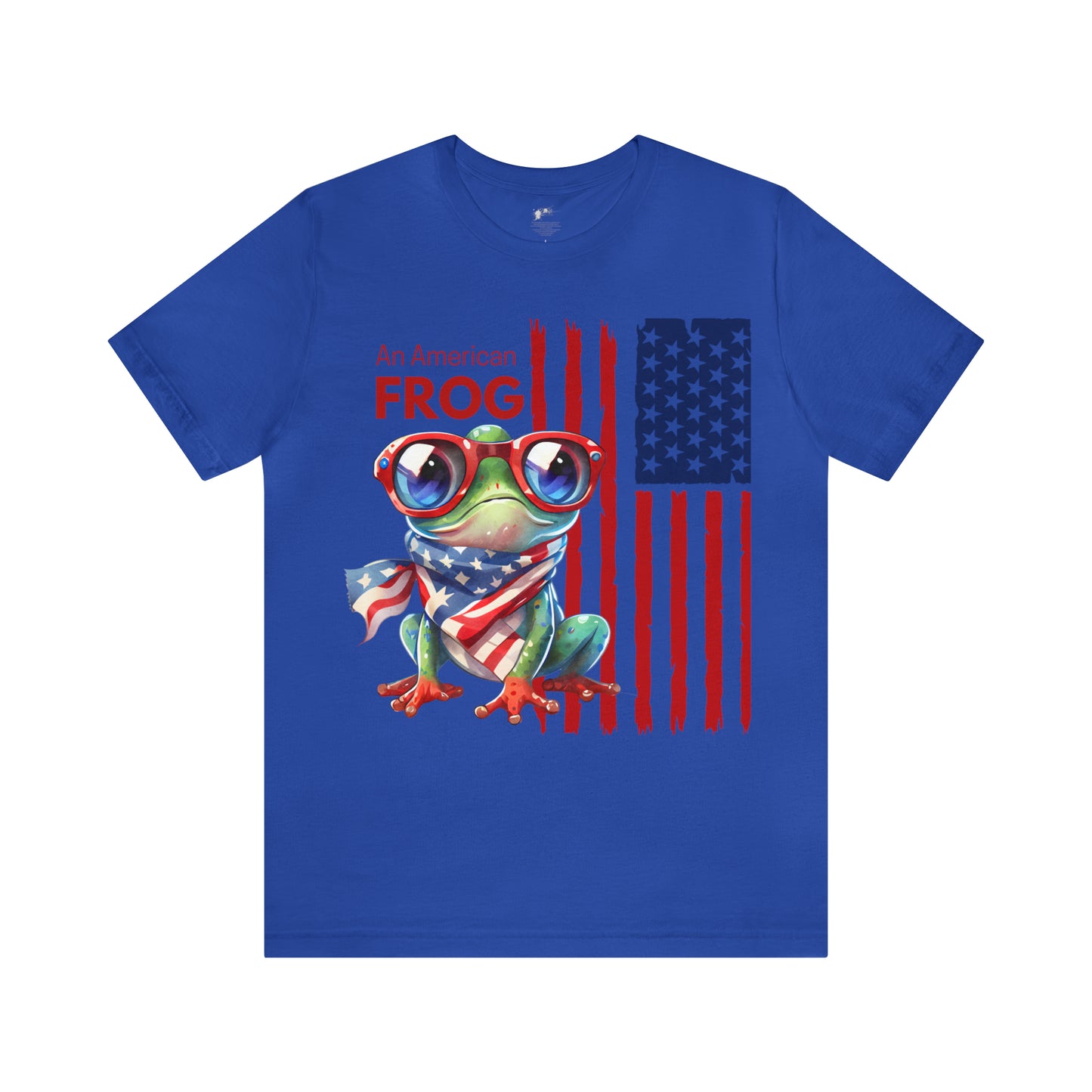 Men’s Patriotic Shirt Funny Fourth of July Shirt Frog Shirt for Independence Day Witty American Flag Shirt July 4th Gift for Him