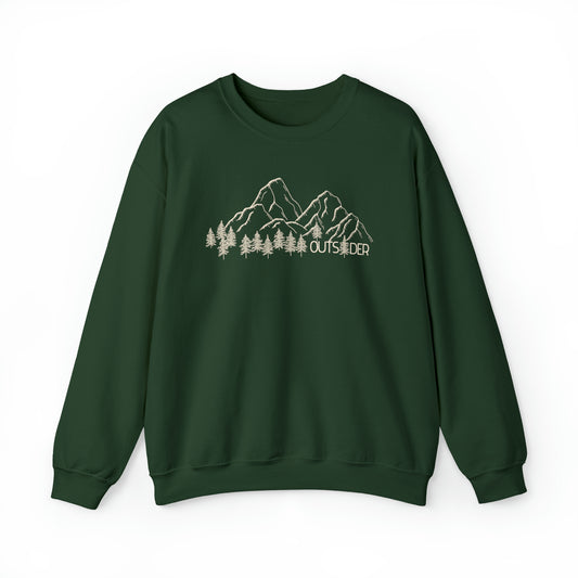Mountain Sweatshirt Nature Lover Gift, Warm Cozy Sweatshirt Outdoorsman Gift Hiking Sweatshirt Minimalist Sweatshirt Outdoor Sweatshirt