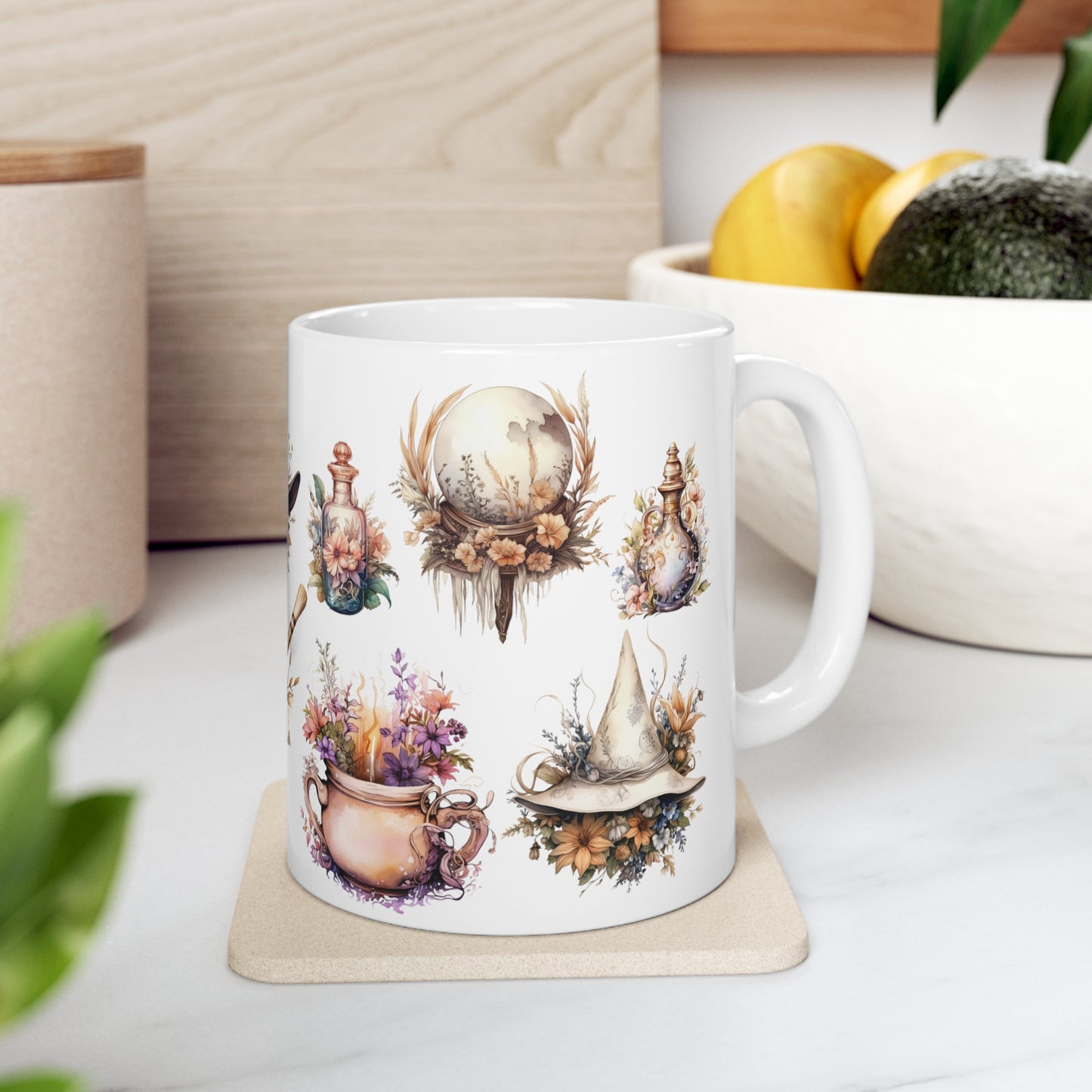 Boho Coffee Mug Halloween Kitchen Decor Witch Mug Boho Fall Decor Halloween Mug Fall Mug Halloween Gift For Her Autumn Mug Halloween Cup
