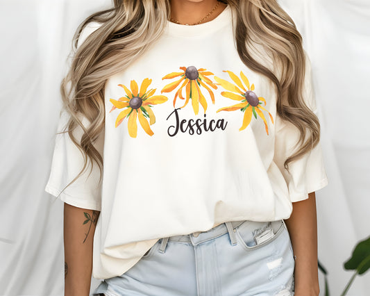 Custom Black-Eyed Susan Flower Shirt Gift For Women