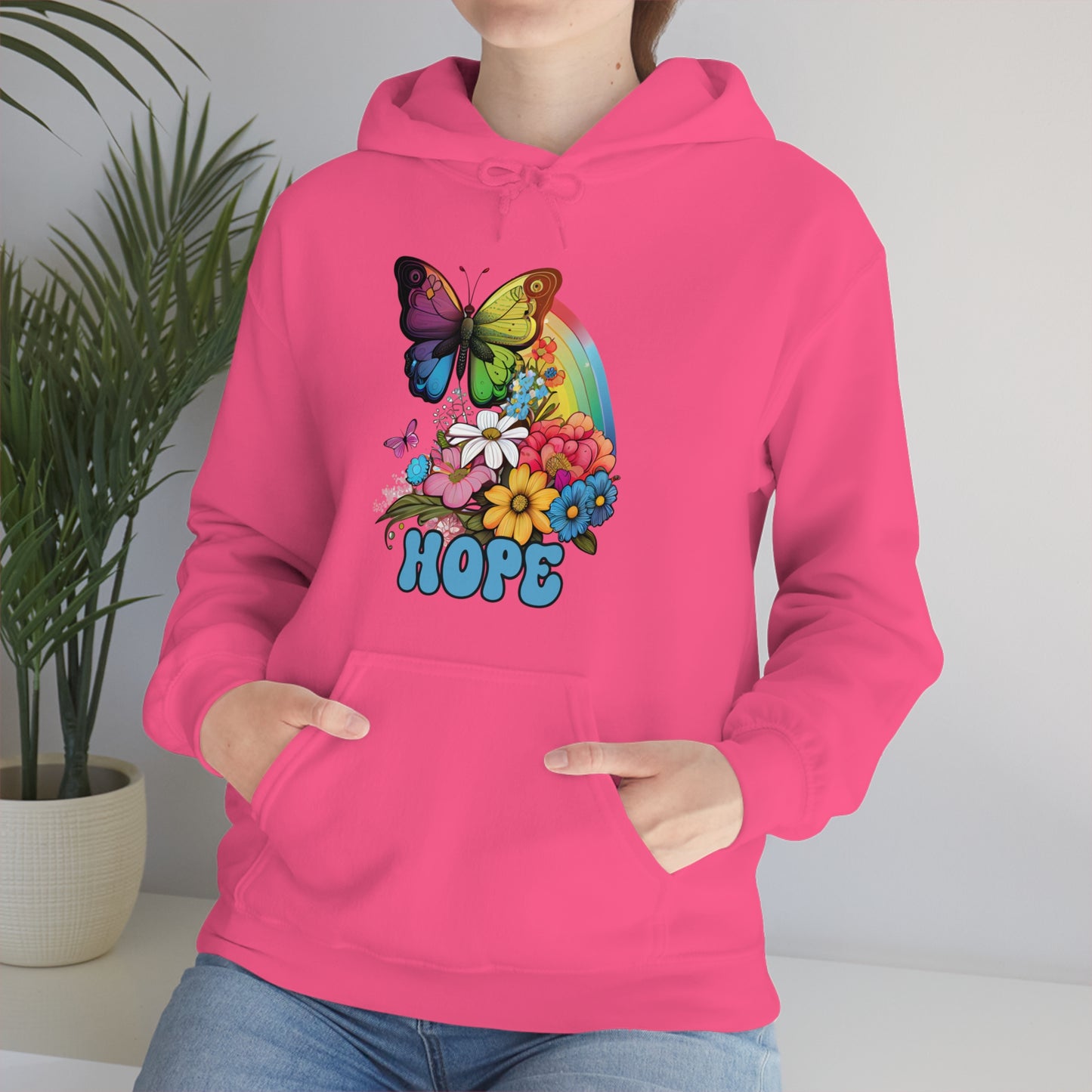 Retro Butterfly Sweatshirt Gift For Her Butterfly Hoodie Gift For Daughter Colorful Butterfly Hope Women Rainbow Sweatshirt Gift For Friend