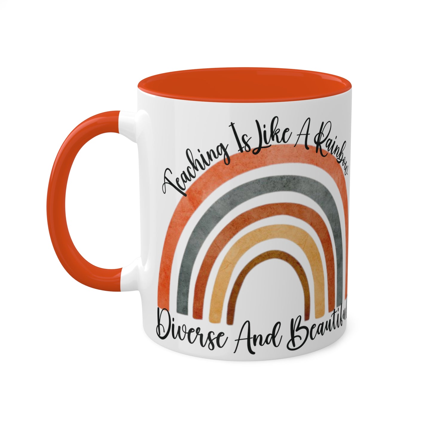 Teacher Rainbow Mug Teaching Coffee Mug Gift For Teacher Appreciation Gifts Teacher Gift Ideas Teaching Thank You Gift School Mug For Her