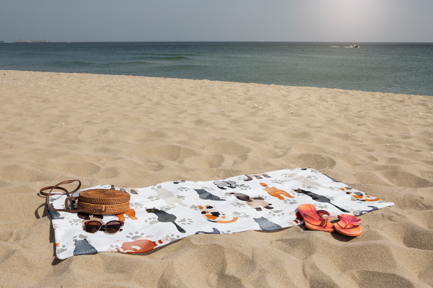 Funny Cat Beach Towel Gifts For Cat Lovers
