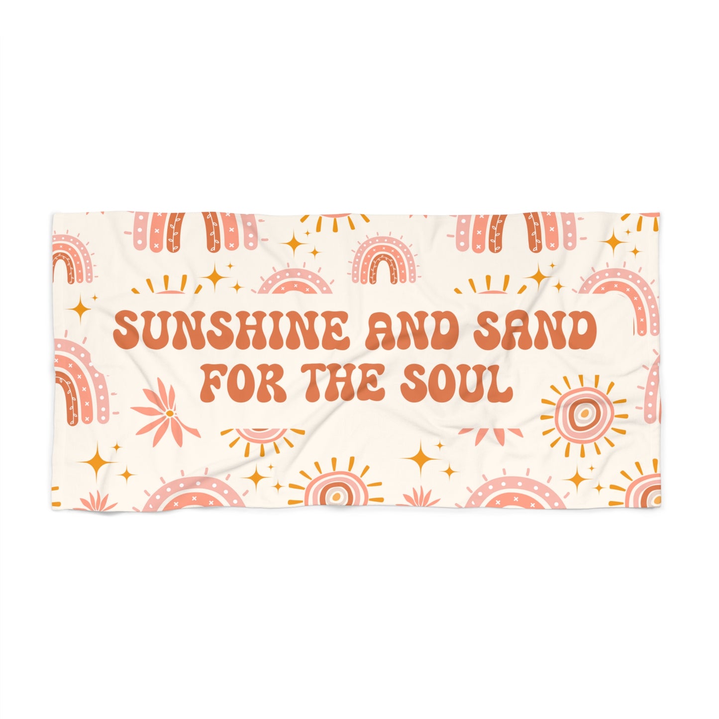 Boho Beach Towel Gift for Her Rainbow Towel Pastel Summer Towel Beach Lover Gift Pool Towel Summer Vacation Towel Large Beach Towel