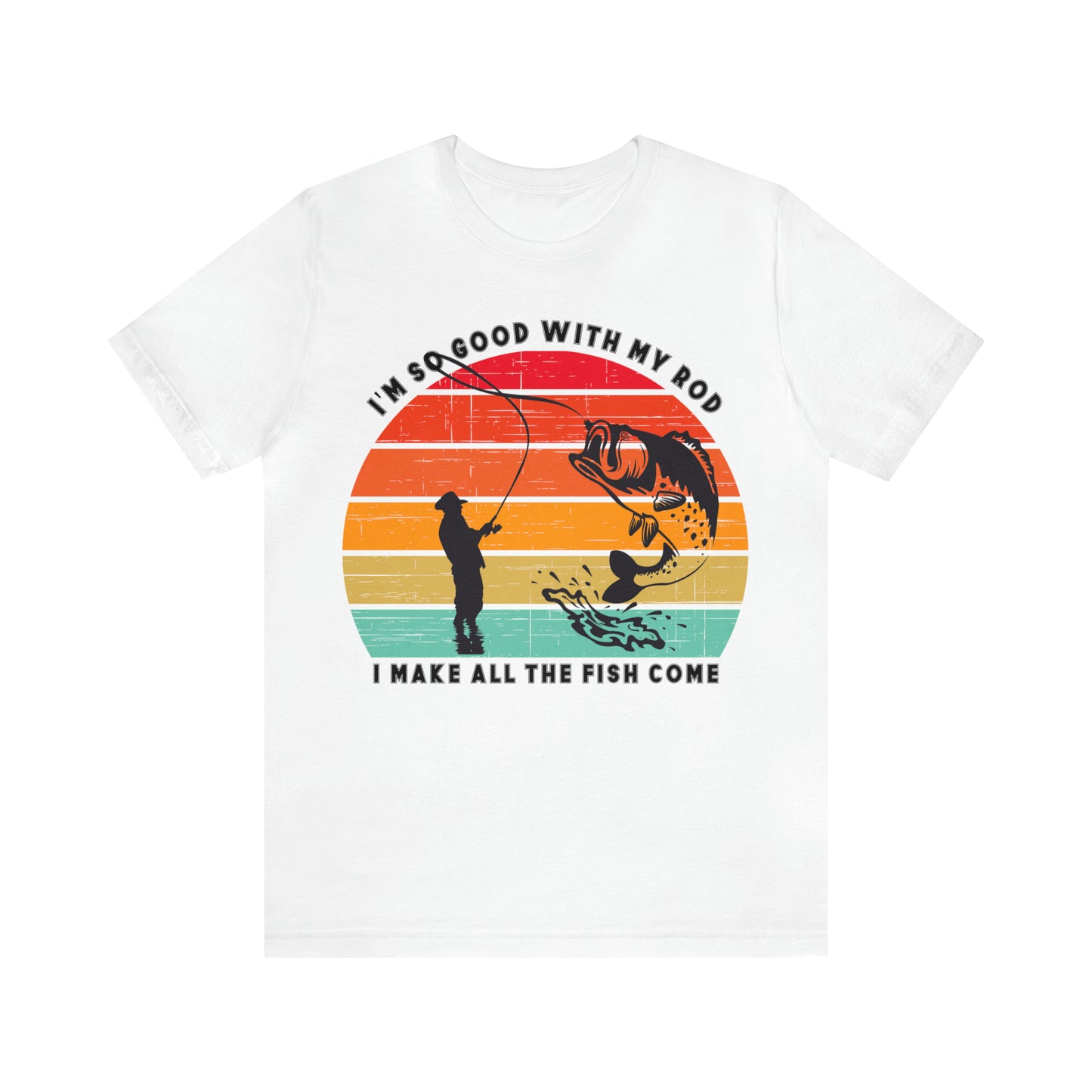 Funny Short Sleeve Fishing T-shirt for Men