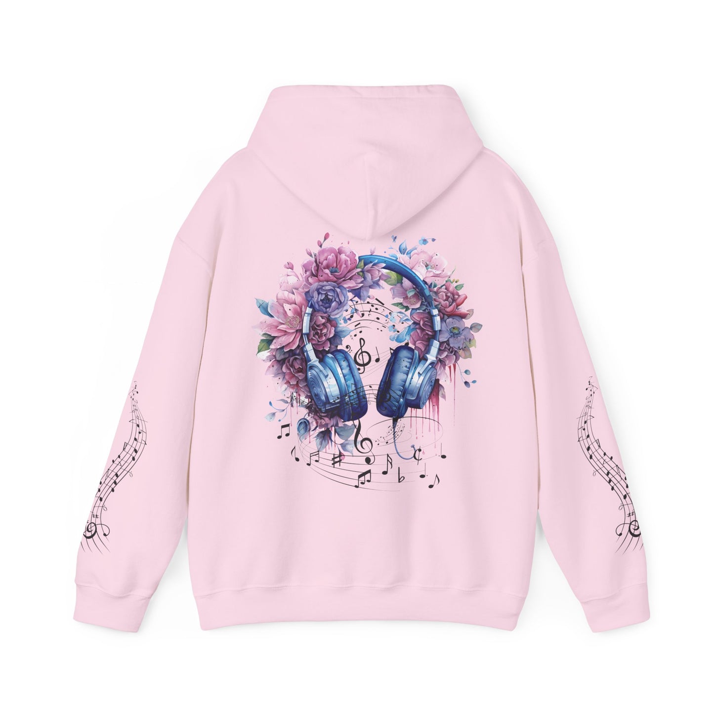 Floral Skeleton Hooded Sweatshirt Music Hoodie