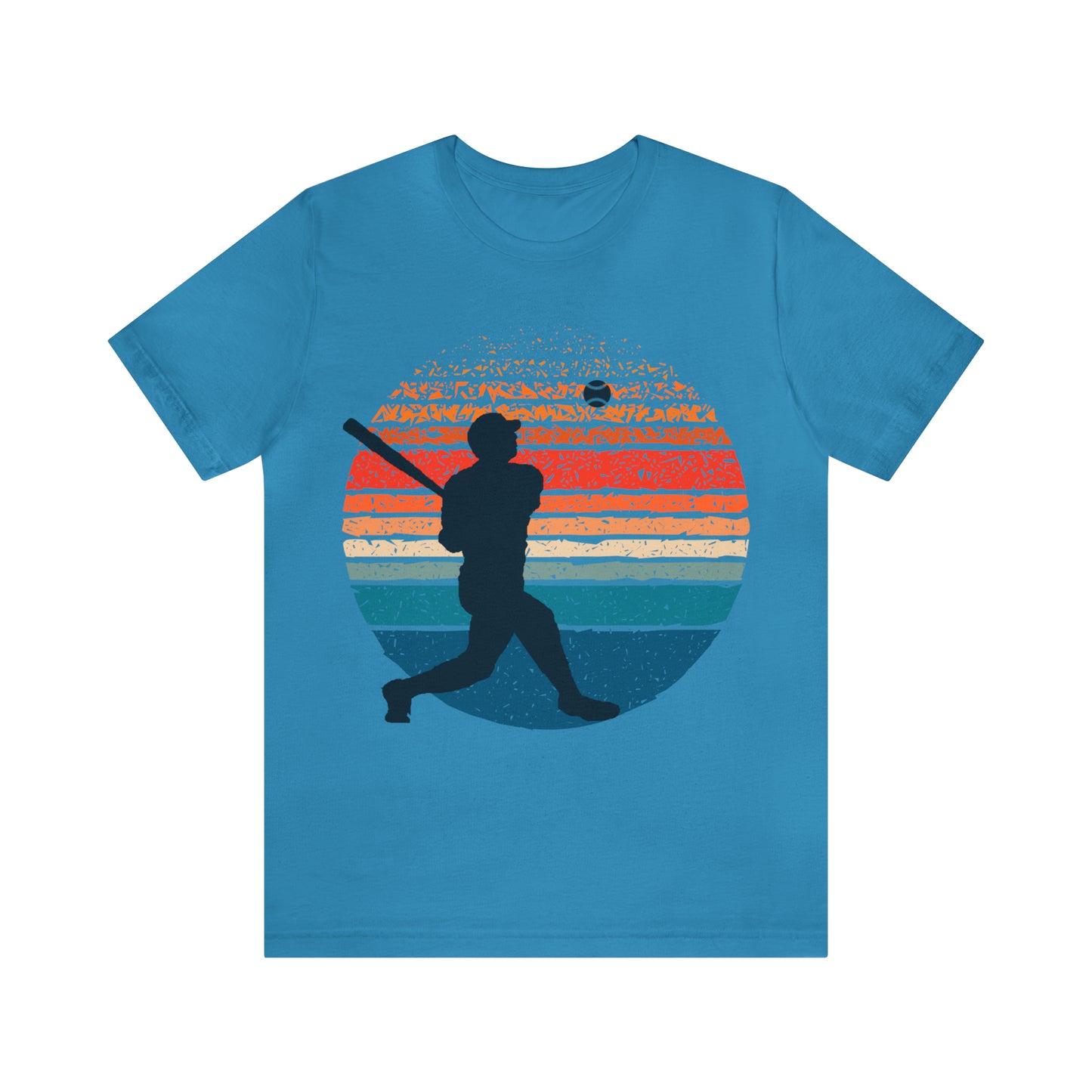 Sunset Silhouette Graphic Baseball T-Shirt
