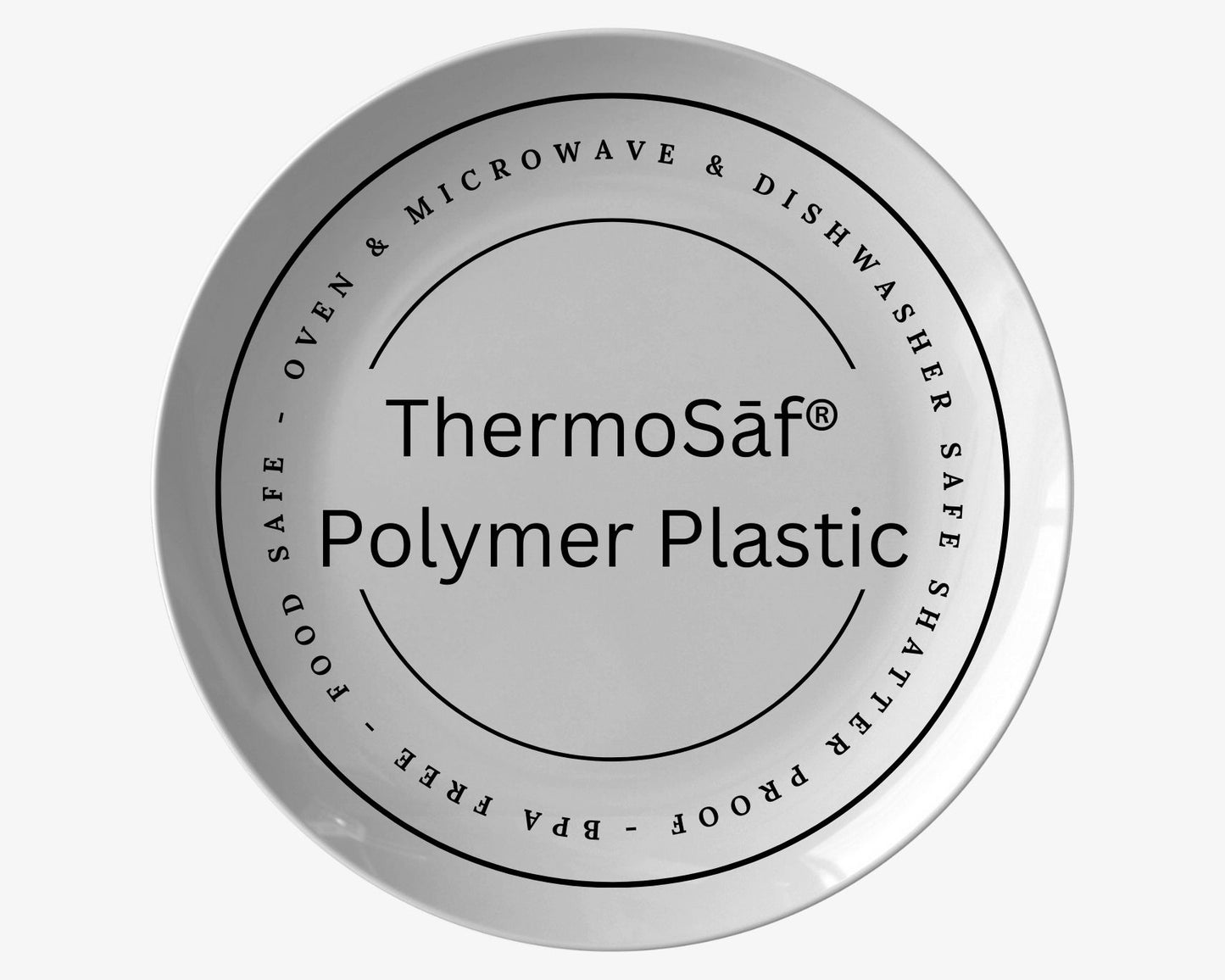 Thermosaf Polymer Plastic White Boho Pumpkin Plates Cottagecore Kitchen Decor