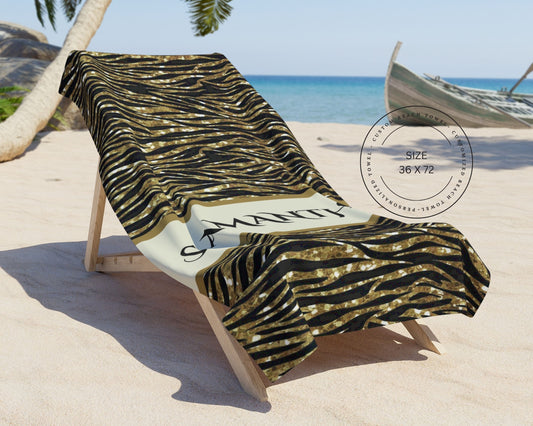 Summer Glamour Custom Beach Towel
