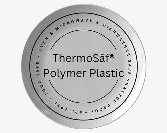 Thermosaf Polymer Plastic Pumpkin Plates Fall Decor