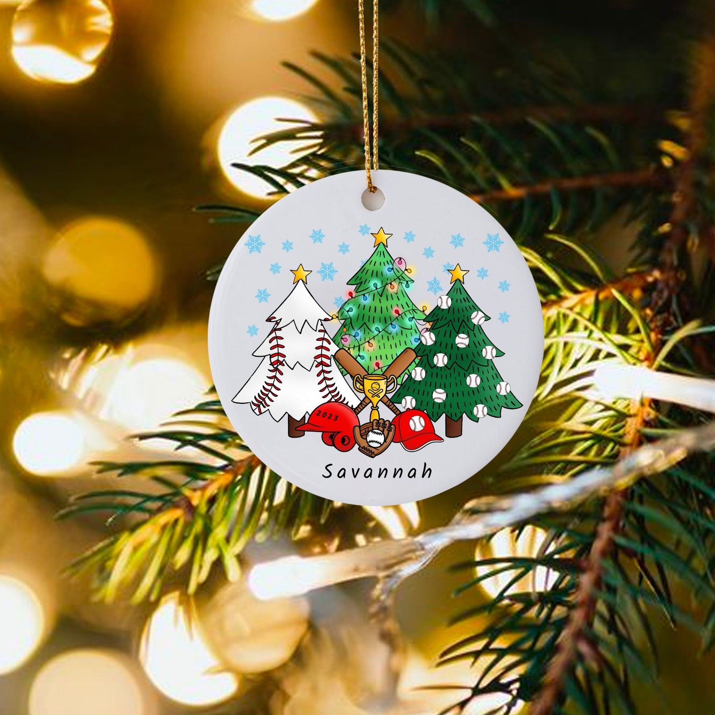 Personalized Baseball Ornament
