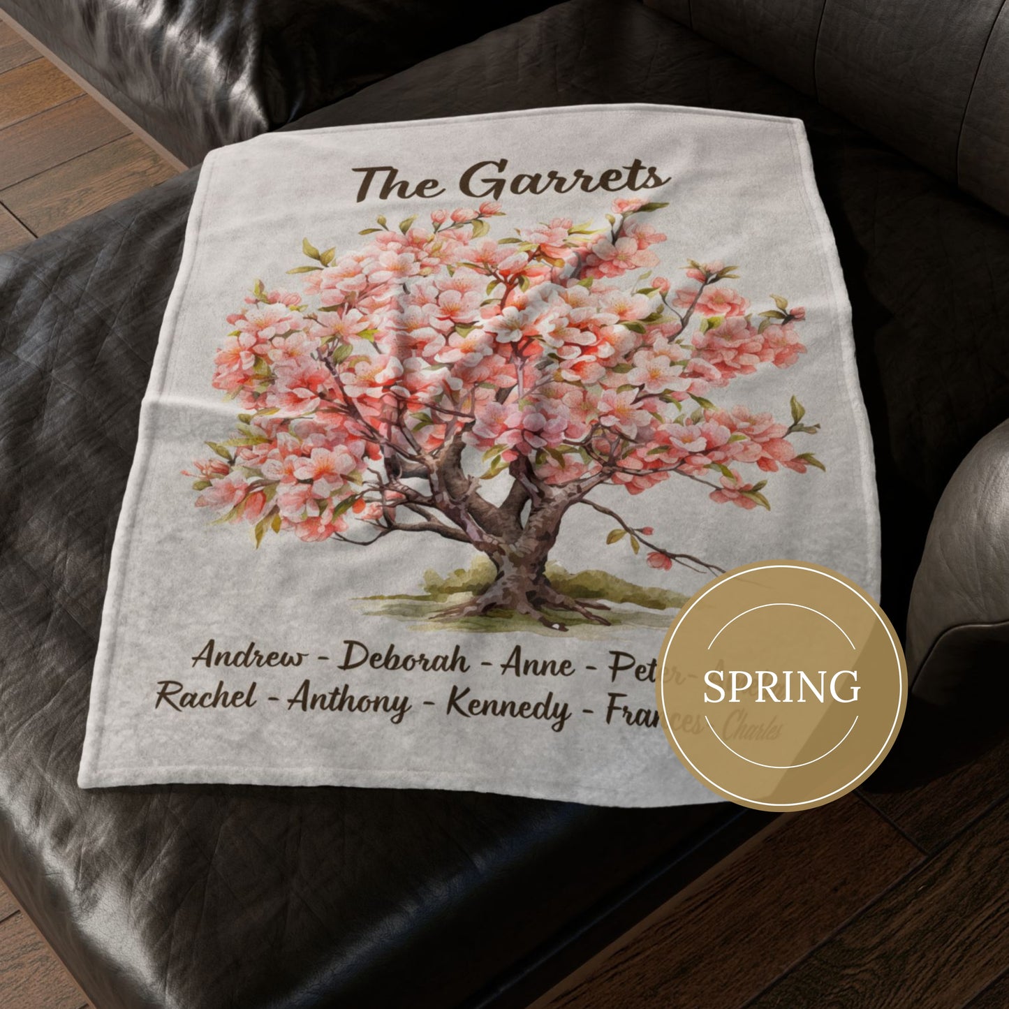 Personalized Family Tree Blanket
