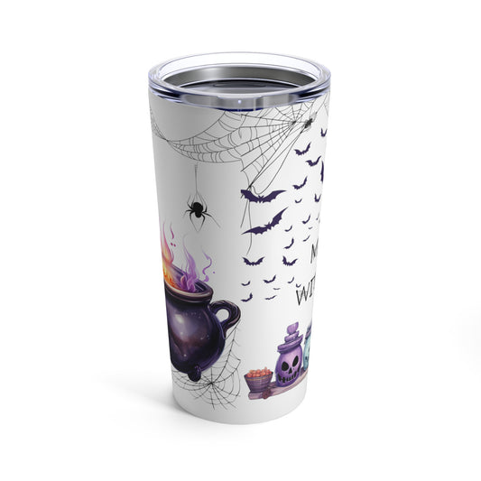 Retro Halloween Tumbler 20 oz Stainless Steel Tumbler Funny Coffee Cup